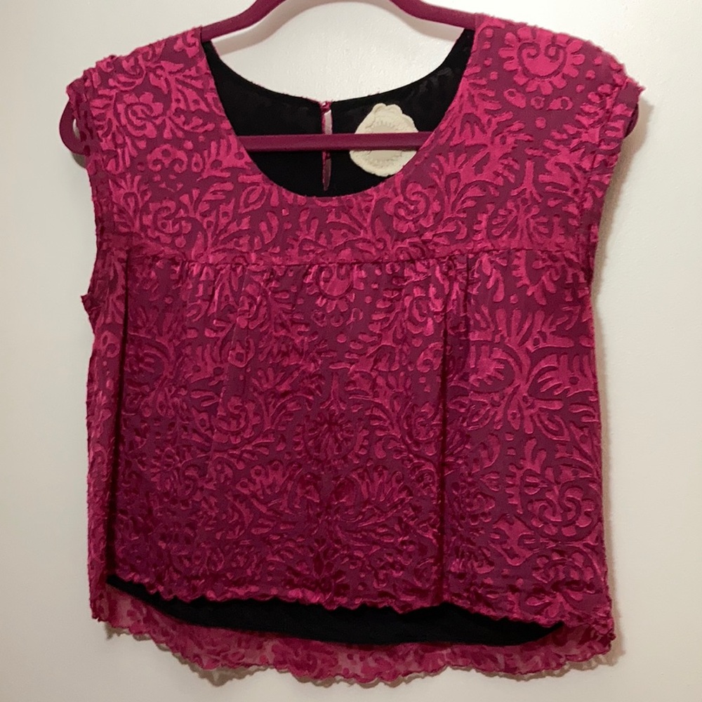 Cropped Burnout top
